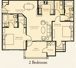 2 Bedroom Deck
